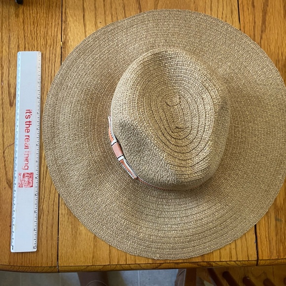 Anthropologie Paper Hat New NWT Summer Spring Vacation Beach Coastal Grandma - Picture 11 of 14